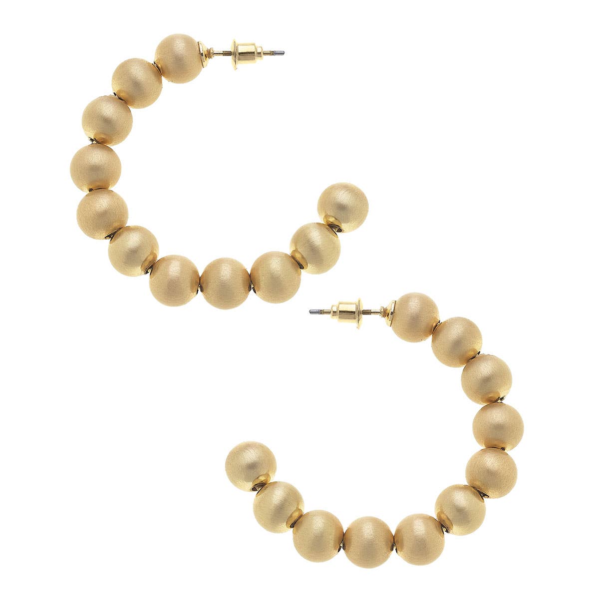 Phoebe Ball Bead Hoop Earrings