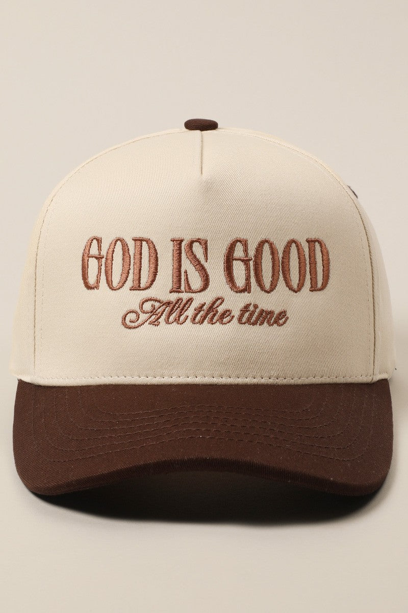 "God Is Good" Canvas Trucker Hat