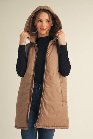Long Puffer Vest