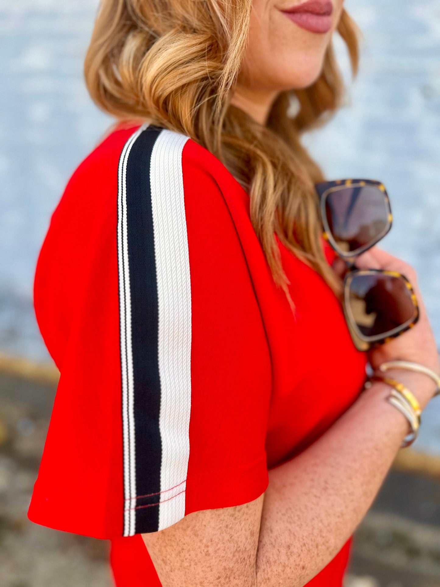 Track Striped Two Piece Set
