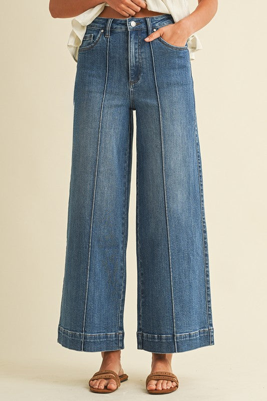 Wide Leg Stretch Denim
