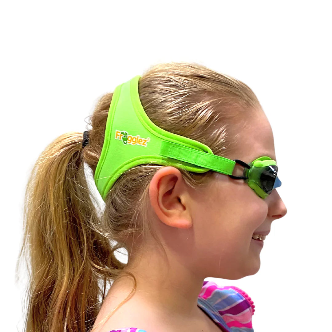 Frogglez No-Tangle Swim Googles Green