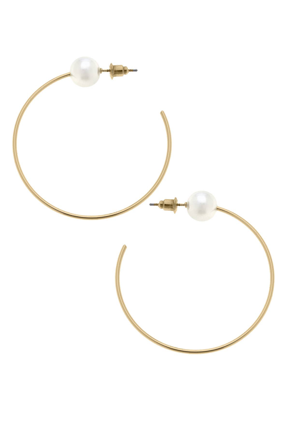 Blossom Pearl Hoop Earrings