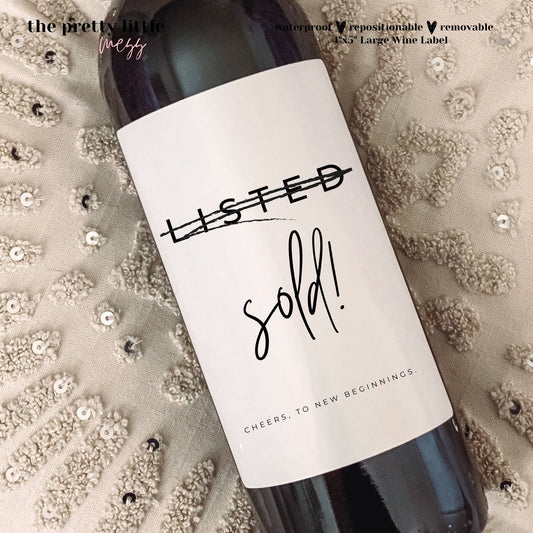 Wine Label "SOLD!"