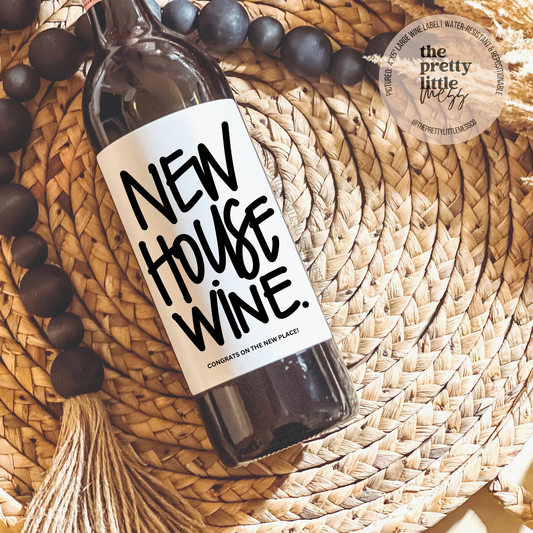 Wine Label "New House Wine"