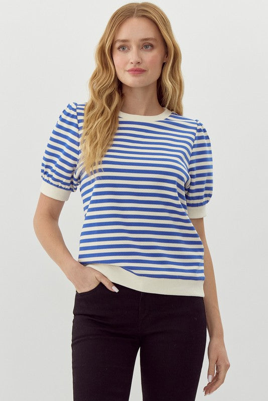 Royal Knit Striped Top