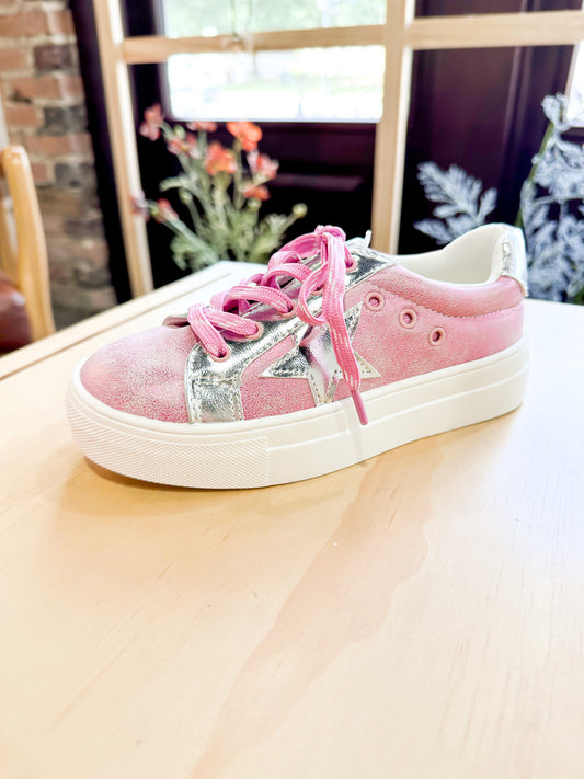 MIA Girls Sparklee Sneaker Hot Pink