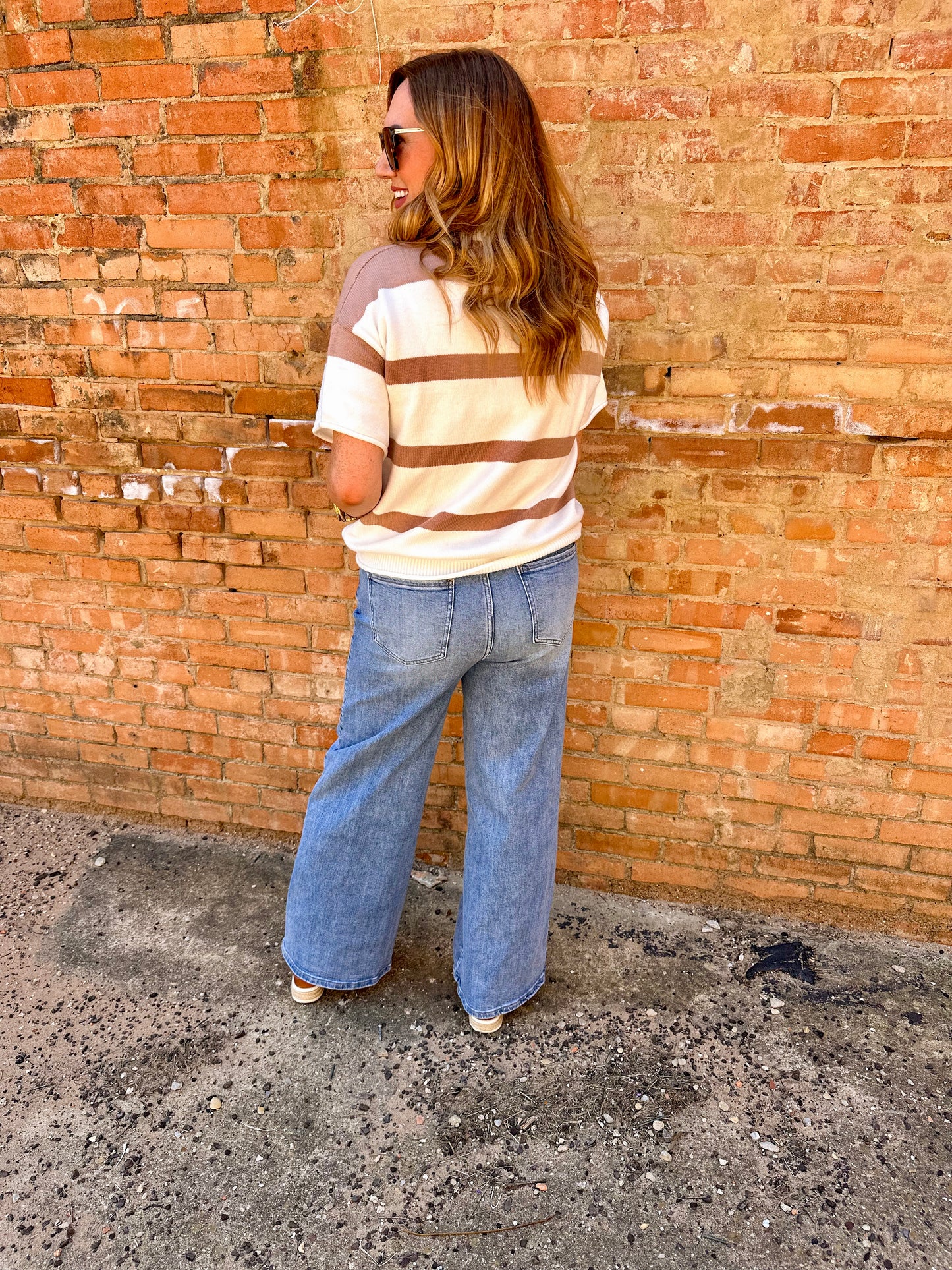 Comfort Stretch Wide Leg Jean