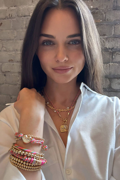 Lottie Multi Bead Paracord Bracelet