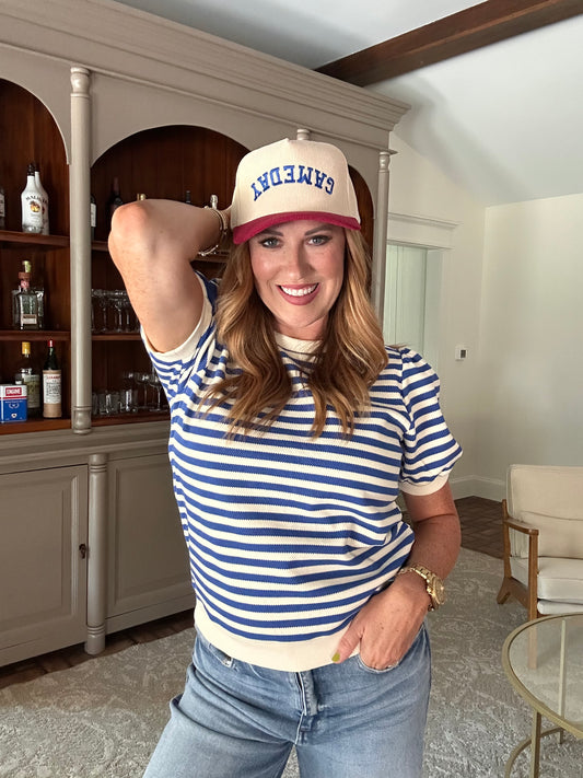 Royal Knit Striped Top