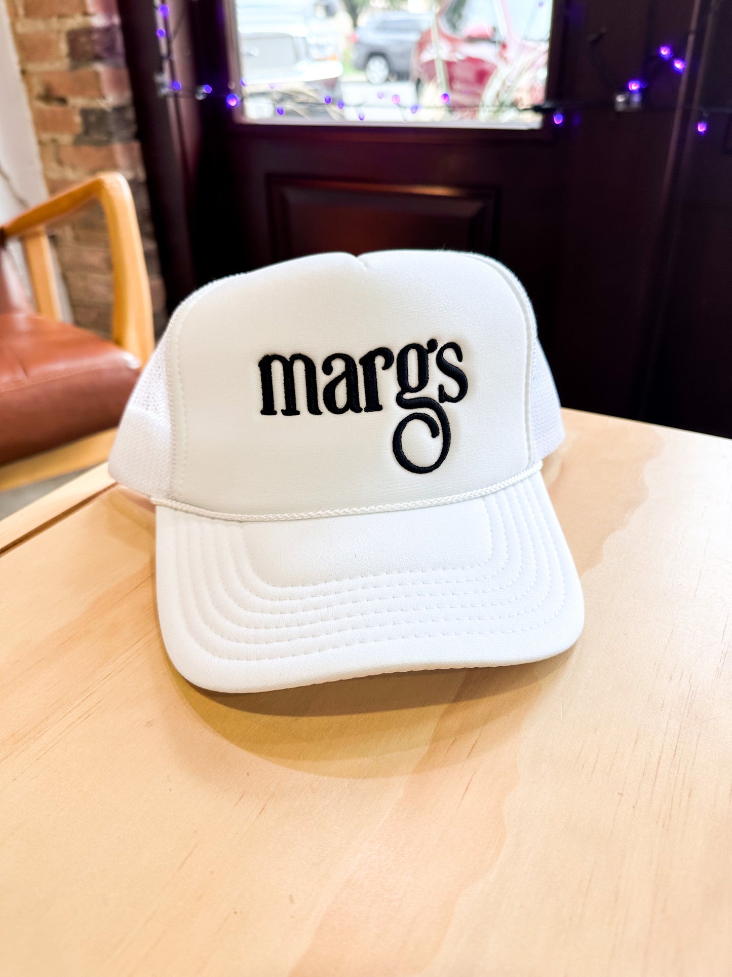 Margs Snapback Foam Trucker Hat White / Black