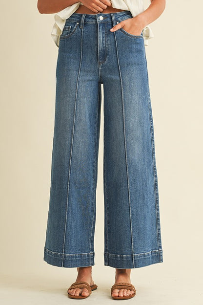 Wide Leg Stretch Denim