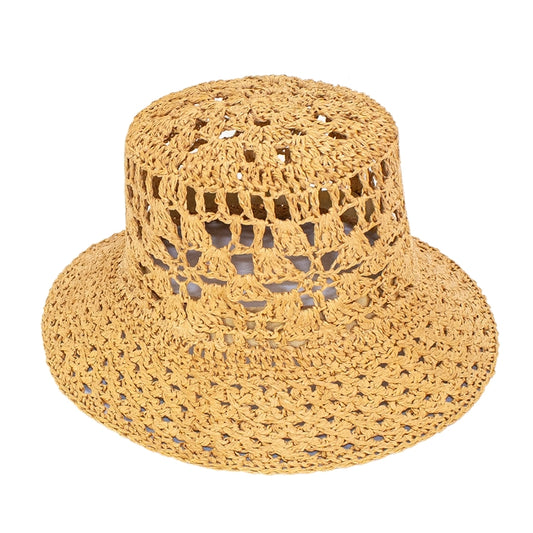 Penelope Womens Straw Bucket Hat