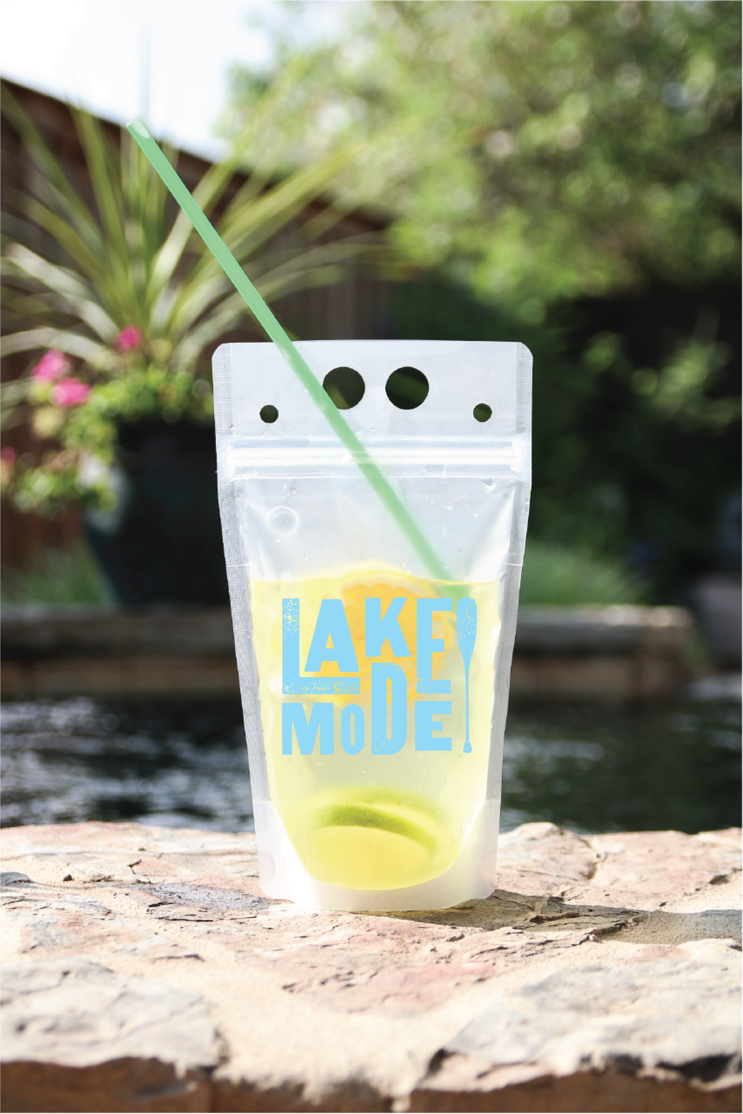 Lake Life Drink Pouch w/ straw